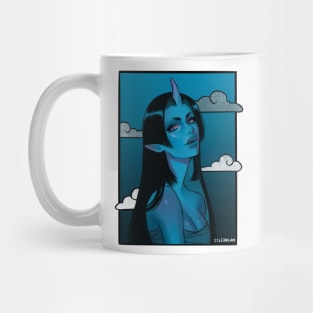 blue oni Mug